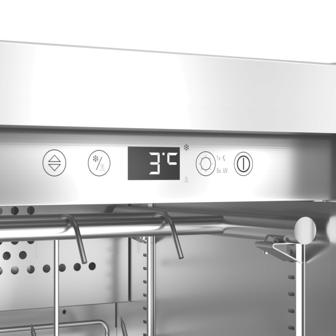 Caso DryAged Master 63, kødmodningsskab, 63L, Rustfrit stålit stål